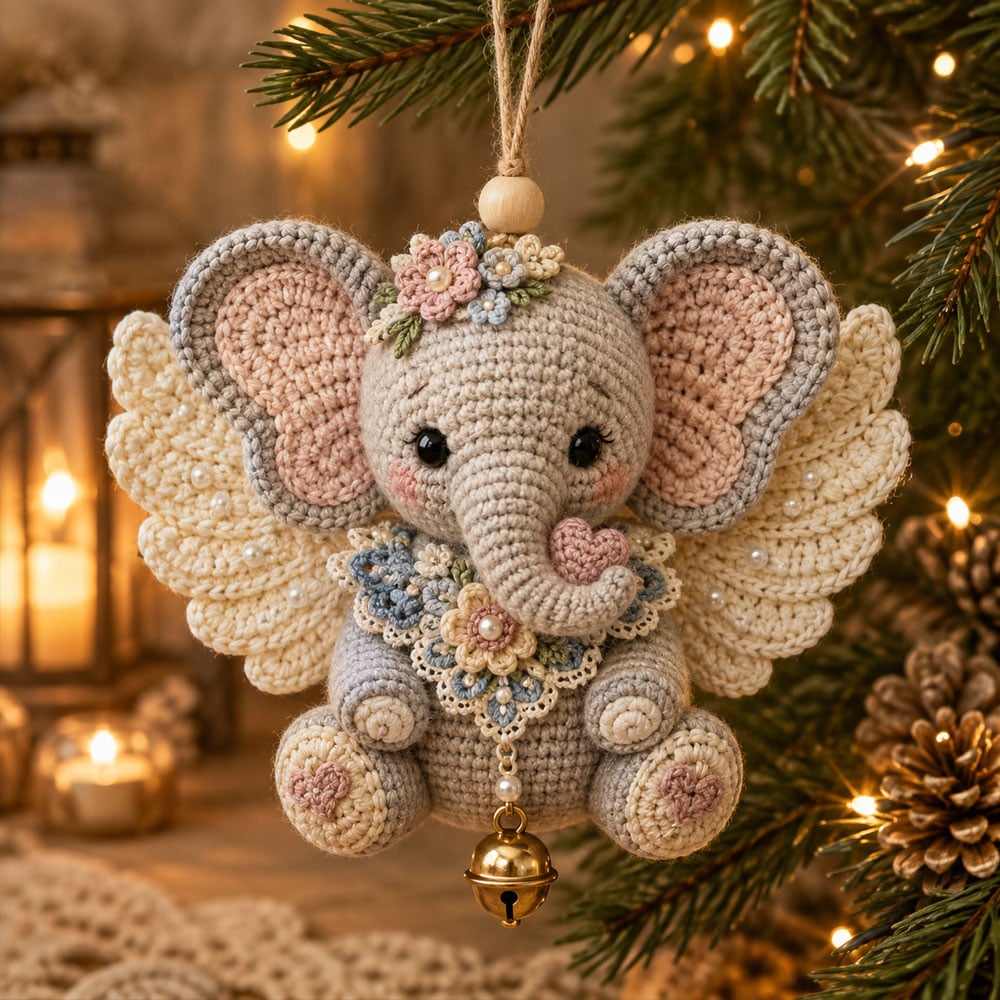 🎉🪽 Animal Angel Crochet Ornament DIY Kit
