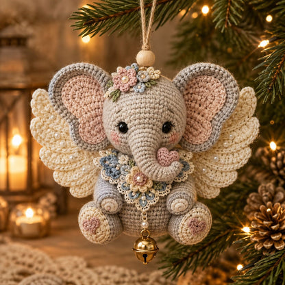 🎉🪽 Animal Angel Crochet Ornament DIY Kit
