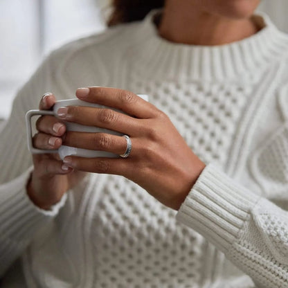 💍Rotating Crystal Ring, Relieves Anxiety, Symbolizes Vows & Luck, Waterproof & Fade-Resistant