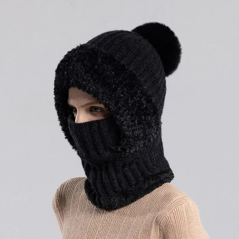 ✨ Cozy White Knit Beanie for Women Fall Winter Warmth ❄️
