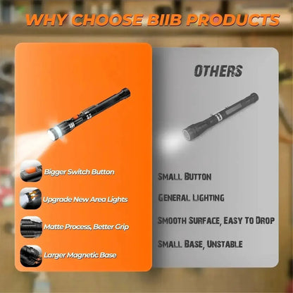 Telescoping Magnetic Pickup Tool 🔦 – Built-In LED for Easy Retrieval