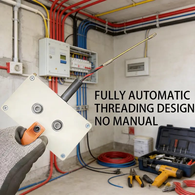 🎉⚡🛠️ Effortless Cable Pulling Tool for Drill – Smooth Wire Feeding Through Pipes & Tight Spaces 💪🔌