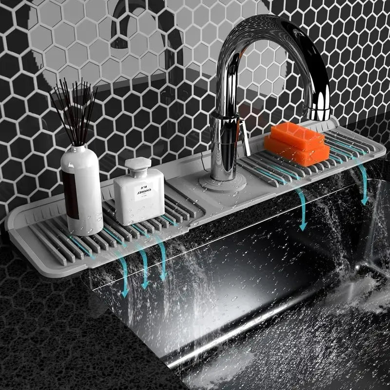 🔥 BUY 1 GET 1 FREE💧 Silicone Sink Faucet Draining Mat