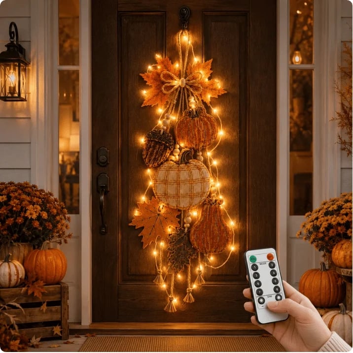 🔥HOT SALE🔥Rustic Harvest WoodenDoor Hanger