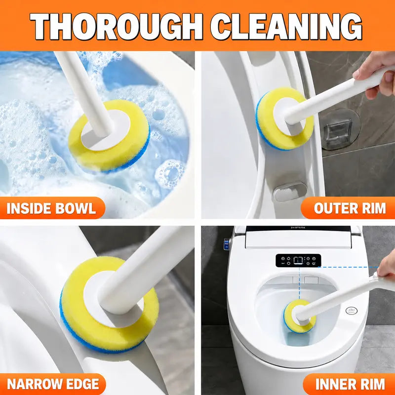 Disposable Toilet Scrubber Brush Kit
