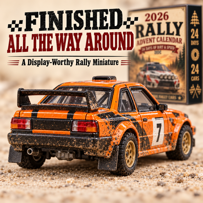🏎️ 2026 Rally Racing Advent Calendar – 24 Days of Dirt & Speed, 24 Collectible Rally Cars✨