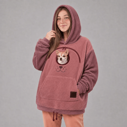 🐾 Cozy Pet Carrier Hoodie🐾 – Soft Fleece Cuddle Pouch Sweatshirt for Cats & Small Dogs🐾