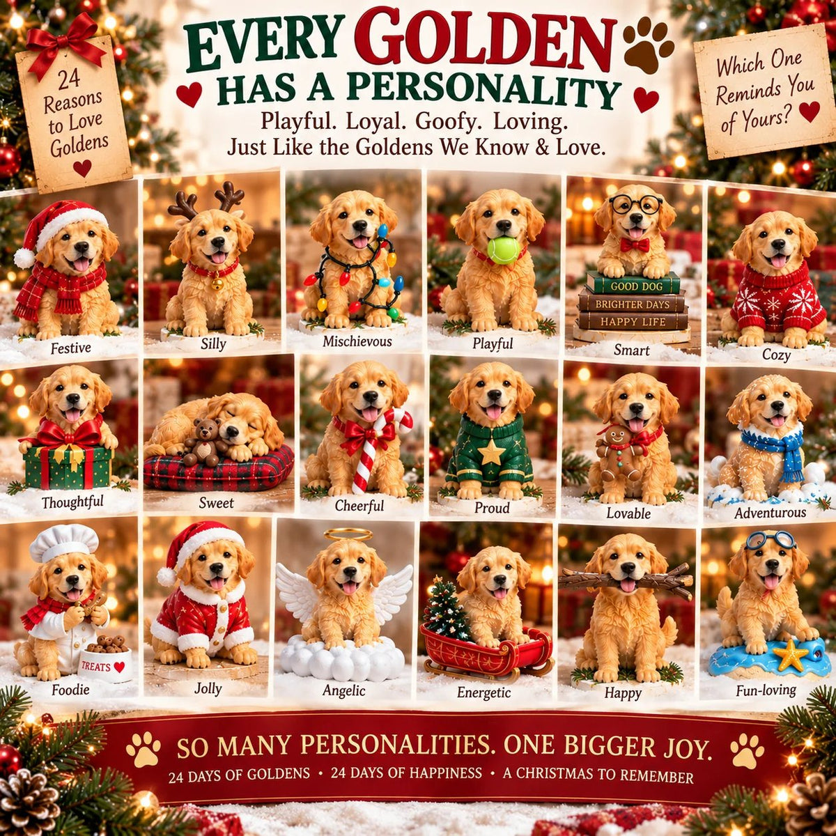 24 Days of Golden Joy 🎄🐾