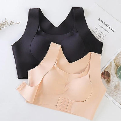 👙 Front Closure Cross-Back Wireless Posture Bra – Ultra Push-Up, All-Day Comfort & Natural Lift for a Slimmer, Taller Silhouette 💖