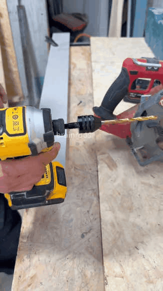 🔧 3-Piece Keyless Drill Chuck Adapter Set, 0.3-3.6mm and 0.6-8mm for Impact Drivers and Power Drills