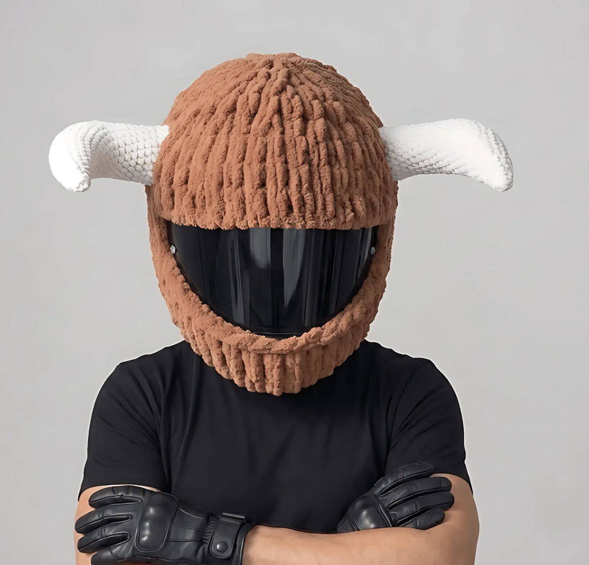 🏍Handmade Helmet Cover |Cute Knit Helmet Topper forMotorcycle & Bike Helmets