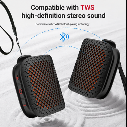 🔊 Portable Clip-On Bluetooth Speaker – Ultra-Light Wearable & IPX7 Waterproof