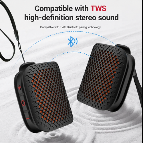 🔊 Portable Clip-On Bluetooth Speaker – Ultra-Light Wearable & IPX7 Waterproof