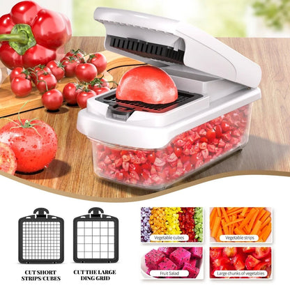 ✨ Sista chansen: Tidsbegränsad 50 % rabatt –🥬 15-i-1 multifunktionell grönsaksrivare | Rostfritt stål & BPA-fri