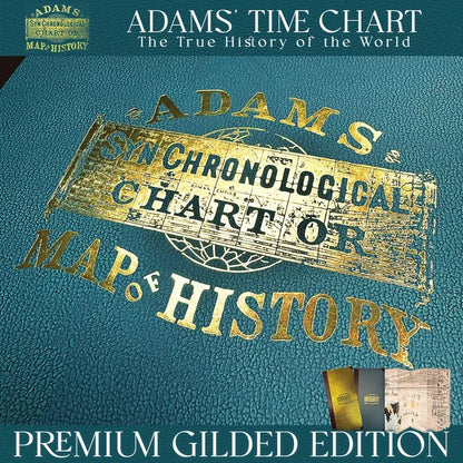 🌟📜 Adams Time Chart 2.0 – 6,000 Years of Biblical & World History | Hardcover Chronological Chart