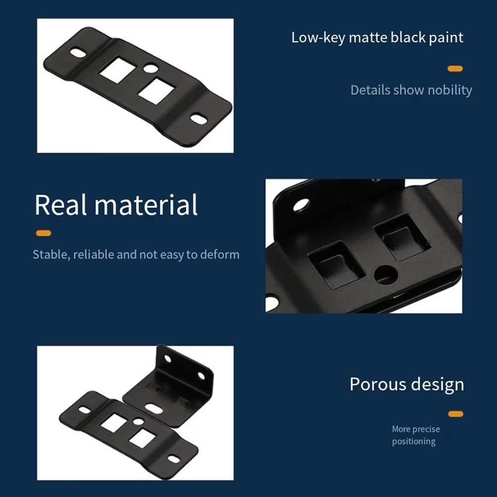 Quick Fitting Furniture Corner Brackets – Heavy Duty Stainless Steel L Shape Joint Fixing Brackets with Screws for Cabinets, Tables & Chairs Repair Kit