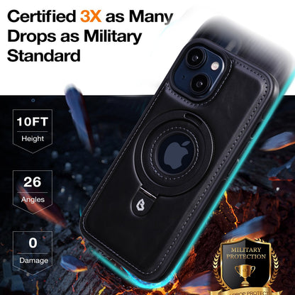 🔥New In Phone Case for iPhone 17 Series - Luxurious Leather Invisible Stand Case