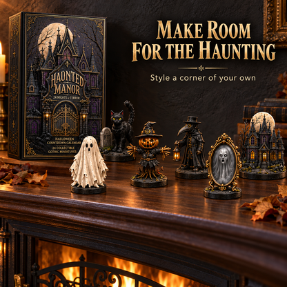 Haunted Manor Halloween Countdown Calendar 2026 – 24 Nights of Terror Gothic Miniature Collectibles