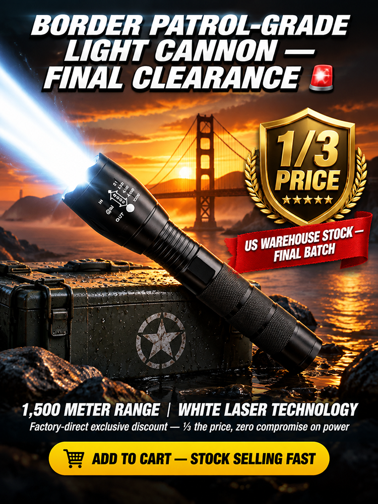 [Night Vision Flashlight] Ultra-Bright White Laser Zoomable Flashlight