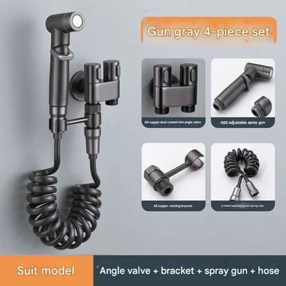 Free Shipping 🎉 1-In-2-Handheld Out Dual Control Valve Bidet Sprayer for Toilet