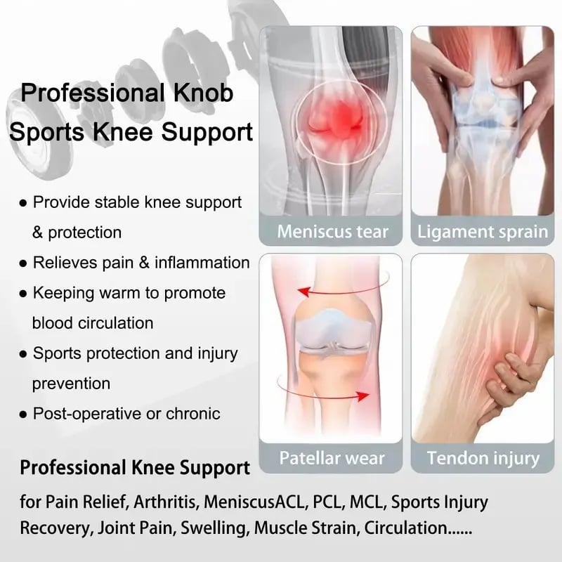 🏃 Dial‑Adjustable Knee Support Brace