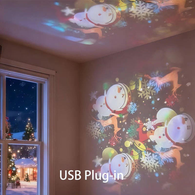 Dynamic rotating LED light projector