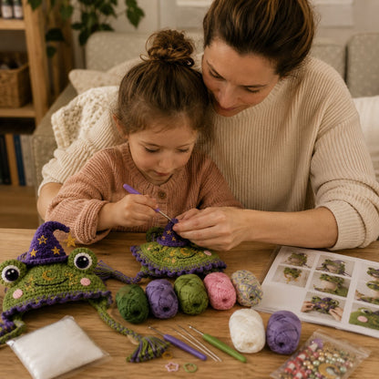 🐉✨ Fantasy Hood Hat DIY Crochet Kit | Premium Soft Yarn Materials with Step-by-Step Guide DIY Handmade Wearable Character Hood 🧶🎭✨