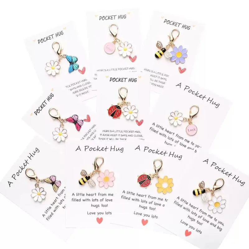 ✨Crafted by Hand-20 Sets Hug Favors(🦋Butterfly, Ladybird, Flower, Bee)