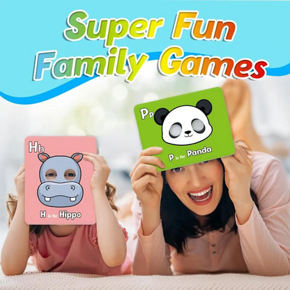 ✨🔥26 Pcs Alphabet ABC Flash Cards with Animal Masks