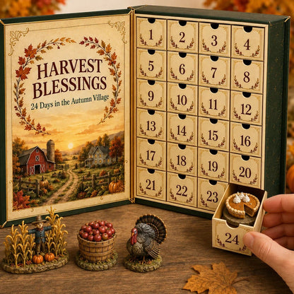 ⏳ Last Day 49% OFF – 🍂 Harvest Blessings Advent Calendar 2026 | 24 Unique Autumn Farm & Thanksgiving Collectibles in a Book-Style Countdown Box 🦃