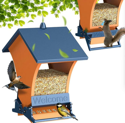 🐦 Squirrel Proof Bird Feeder – Outdoor Bird House for Garden Bird Watching & Yard Decoration