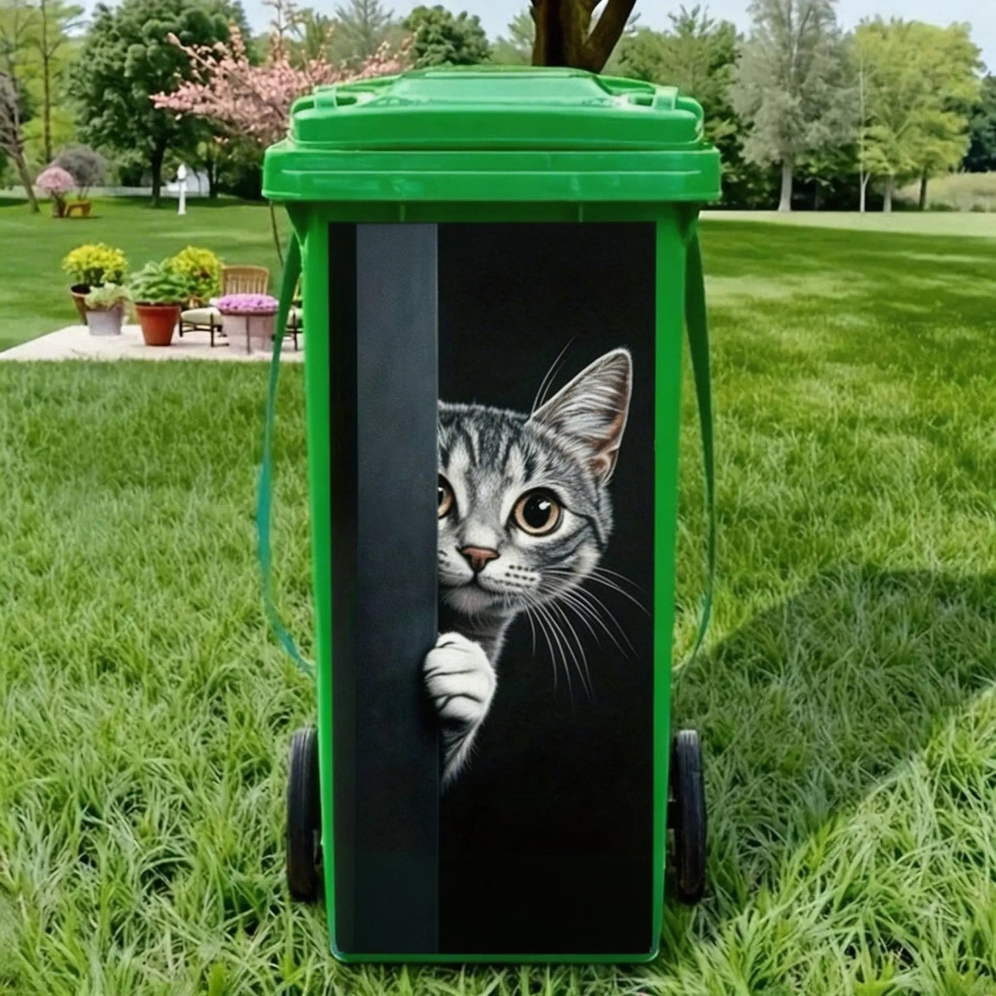 Creative Trash Can Sticker with Colourful Cartoon – Flash Sale 49% OFF✨