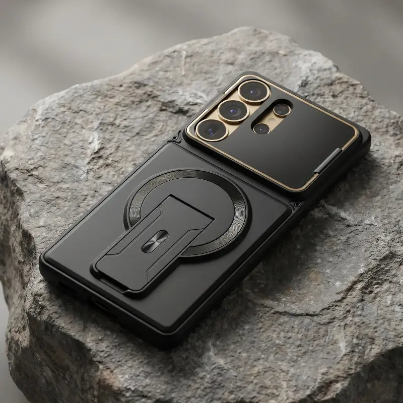 Magnetic Kickstand Phone Case forS Series – Shockproof Slim Case with Camera Lens Protection & Hidden Stand