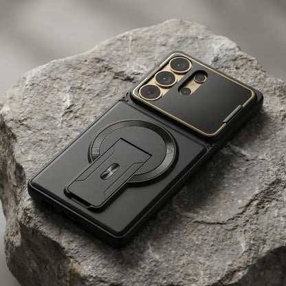 Magnetic Kickstand Phone Case forS Series – Shockproof Slim Case with Camera Lens Protection & Hidden Stand