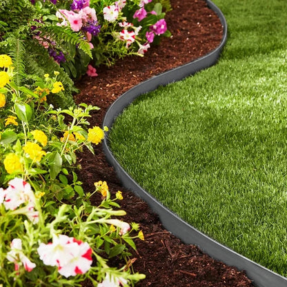 🌿 50% OFF NOW! 🏡 No-Dig Landscape Edging – 10M Roll, Weather-Resistant & 30 Spikes – Clean, Clear Lawn Borders 🛡️