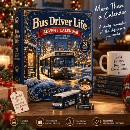 🚌 Driver’s Christmas Countdown | 24 Days of Bus-Themed Acrylic Surprises ✨