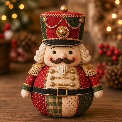 🎄 DIY Patchwork Fabric Doll Kit – Create Your Own Handmade Christmas Character