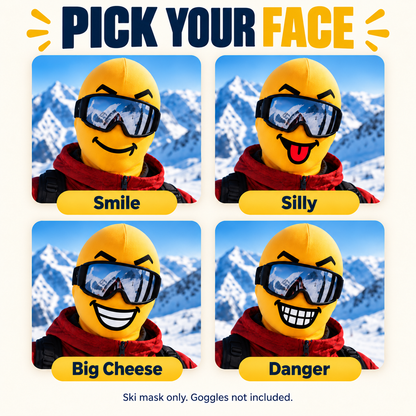 Four expression choices: Smile, Silly, Big Cheese, Danger