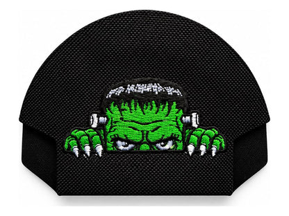 07 · Frankenstein — Black embroidered cap-back insert; cap not included