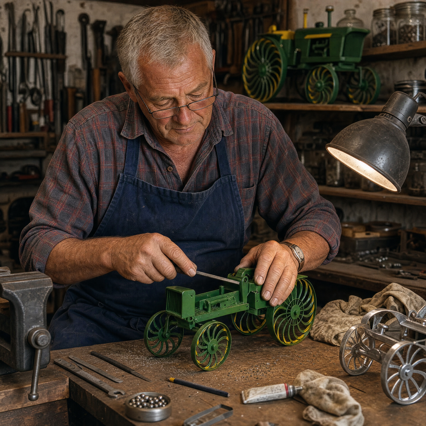🚜Earl's Handmade Tractor Wind Spinner