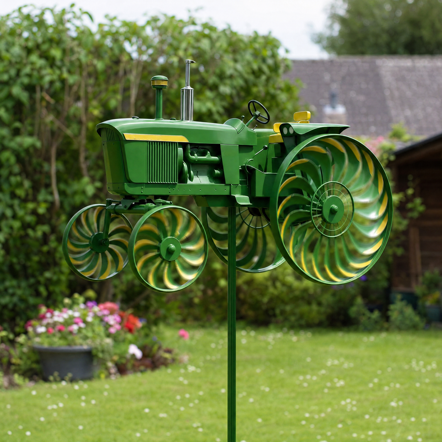 🚜Earl's Handmade Tractor Wind Spinner