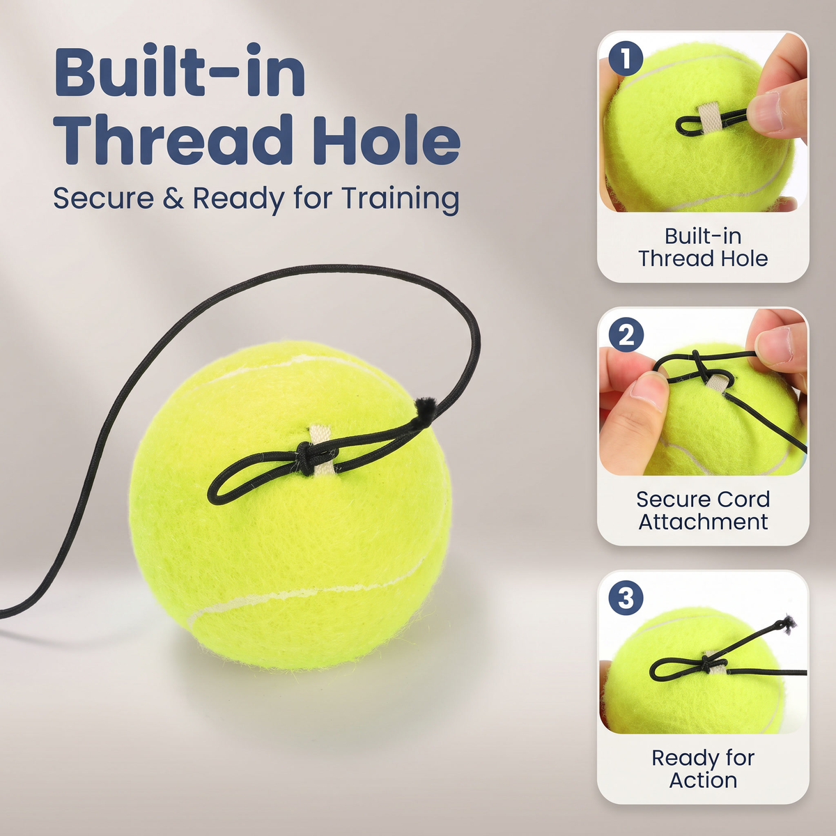 🎾Tennis Trainer with Rebound Ball