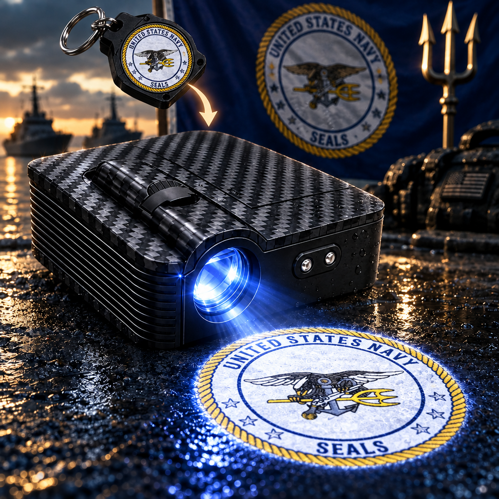 Wireless LED Car Door Light Projector 💡 HD Logo Courtesy Welcome Shadow Light 🛠️ Easy Peel-and-Stick Installation Universal Car Door LED Lights for All Models 🎁