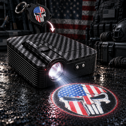 Wireless LED Car Door Light Projector 💡 HD Logo Courtesy Welcome Shadow Light 🛠️ Easy Peel-and-Stick Installation Universal Car Door LED Lights for All Models 🎁