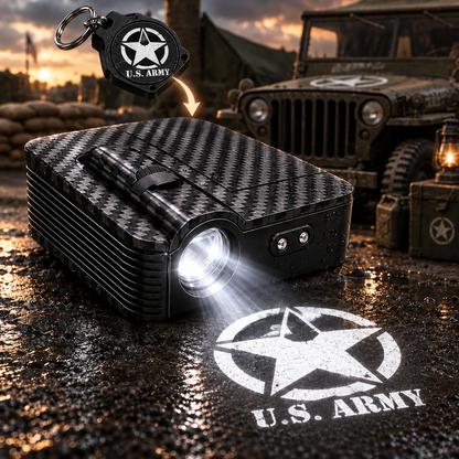 Wireless LED Car Door Light Projector 💡 HD Logo Courtesy Welcome Shadow Light 🛠️ Easy Peel-and-Stick Installation Universal Car Door LED Lights for All Models 🎁