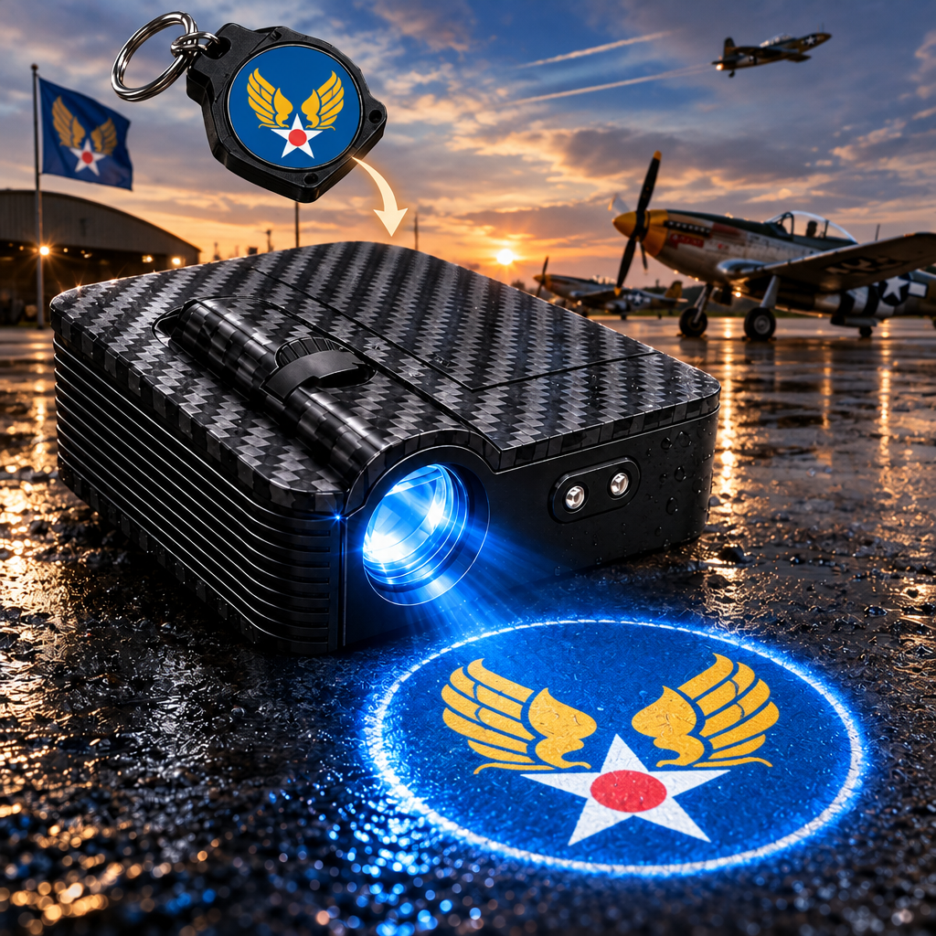 Wireless LED Car Door Light Projector 💡 HD Logo Courtesy Welcome Shadow Light 🛠️ Easy Peel-and-Stick Installation Universal Car Door LED Lights for All Models 🎁