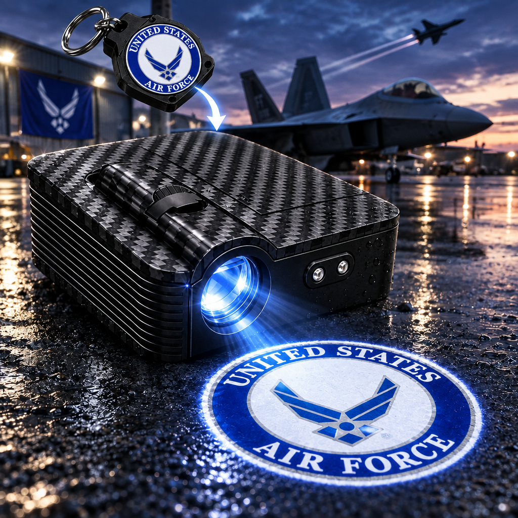Wireless LED Car Door Light Projector 💡 HD Logo Courtesy Welcome Shadow Light 🛠️ Easy Peel-and-Stick Installation Universal Car Door LED Lights for All Models 🎁