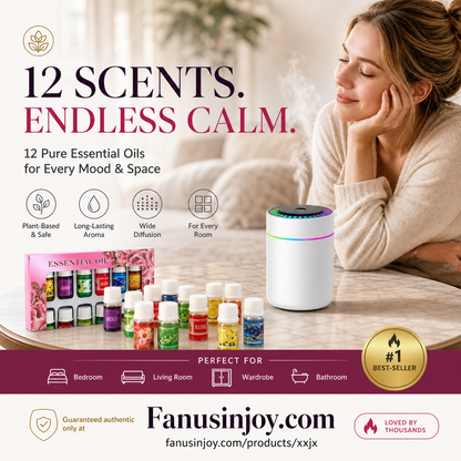 🔥50% Off！🎁🌺The fresh scent lifts your mood！🌷12-Pack Water Soluble Essential Oils Set
