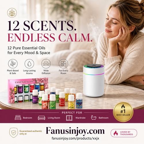 🔥50% Off！🎁🌺The fresh scent lifts your mood！🌷12-Pack Water Soluble Essential Oils Set