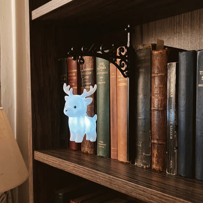 ✨ Glowing Fantasy Bookshelf Figurine Light – Owl, Stag & Phoenix Styles